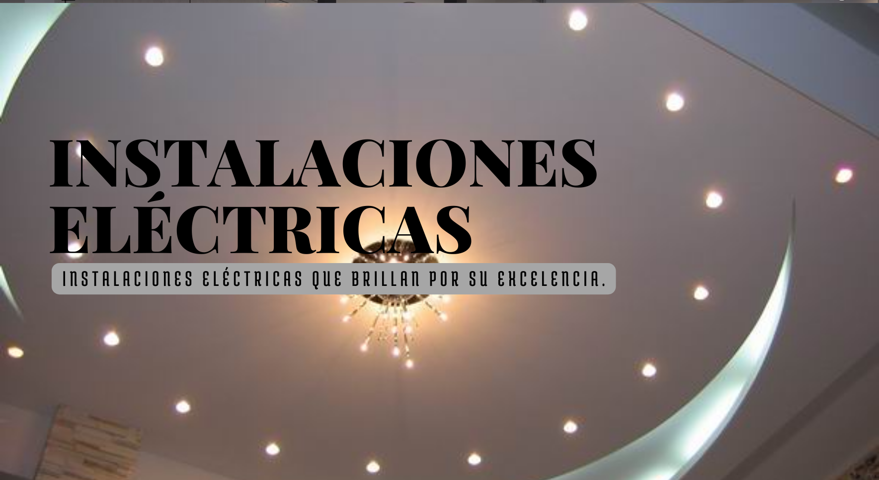 INSTALACIONES ELÉCTRICAS